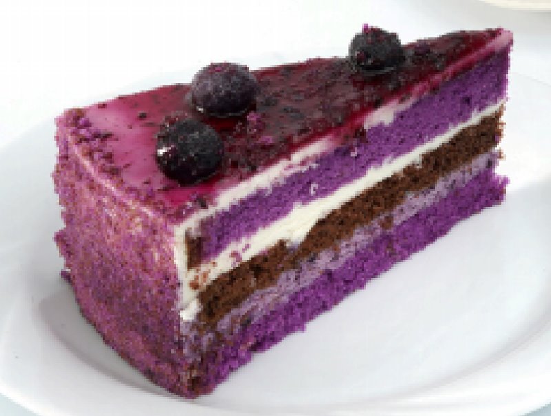 Blueberry Colorful Cake